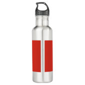 Canadese vlag (Maple Leaf) (Canada) Waterfles (Achterkant)