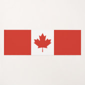Canadese vlag (Maple Leaf) (Canada) Yogamat (Voorkant (horizontaal))