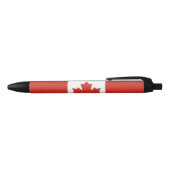 Canadese vlag (Maple Leaf) (Canada) Zwarte Inkt Pen (Bovenkant)