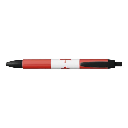 Canadese vlag (Maple Leaf) (Canada) Zwarte Inkt Pen (Achterkant)
