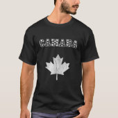 Canadese vlag Maple Leaf Canadian Soccer T T-shirt (Voorkant)