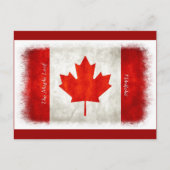 Canadese vlag Maple Leaf l'Unifolié Briefkaart (Voorkant)
