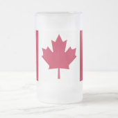 Canadese vlag matglas bierpul (Center)