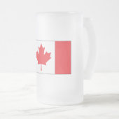 Canadese vlag matglas bierpul (Voorkant rechts)