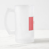 Canadese vlag matglas bierpul (Links)