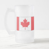 Canadese vlag matglas bierpul (Links)
