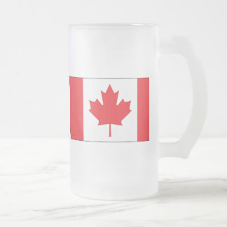 Canadese vlag matglas bierpul