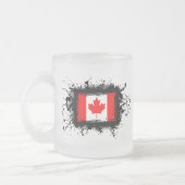 Canadese vlag matglas koffiemok (Links)
