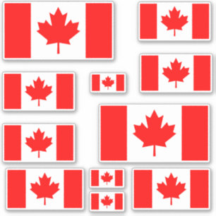 Canadese Vlag Meerdere Sticker