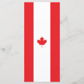 Canadese vlag menu (Achterkant)