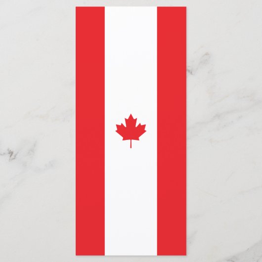 Canadese vlag menu (Achterkant)