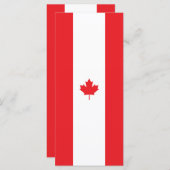 Canadese vlag menu (Voorkant / Achterkant)