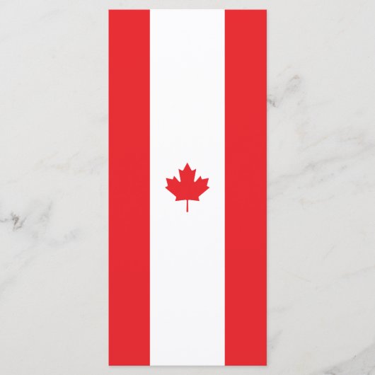 Canadese vlag menu (Voorkant)