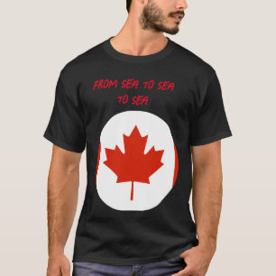 Canadese vlag met aanpasbare tekst t-shirt