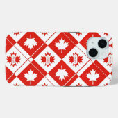 Canadese vlag met esdoornbladeren Case-Mate iPhone case (Achterkant (horizontaal))