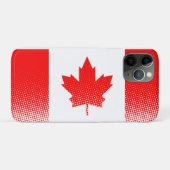 Canadese vlag met halftooneffect Case-Mate iPhone case (Achterkant (horizontaal))