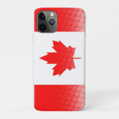 Canadese vlag met halftooneffect Case-Mate iPhone case (Achterkant)
