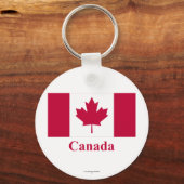 Canadese vlag met naam sleutelhanger (Voorkant)