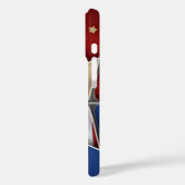 Canadese Vlag met U.S. Stars Design Case-Mate iPhone Case (Achterkant / Links)