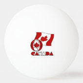 Canadese vlag met voetbal pingpongbal (Voorkant)