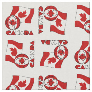 Canadese vlag met voetbal stof