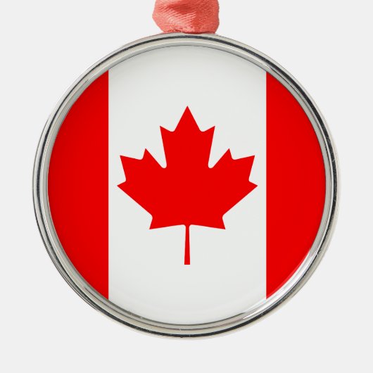Canadese vlag metalen ornament (Voorkant)