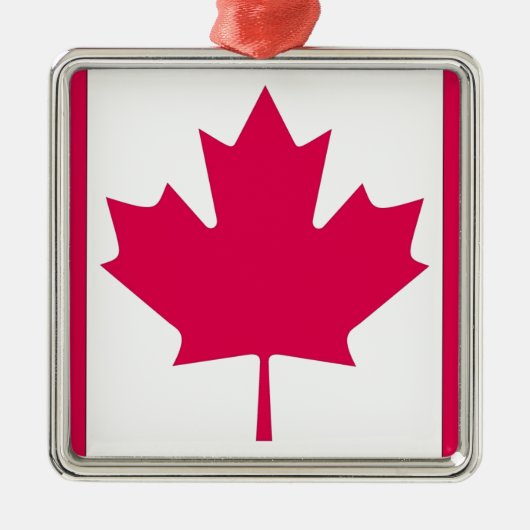 Canadese vlag metalen ornament (Voorkant)