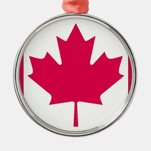 Canadese vlag metalen ornament (Voorkant)