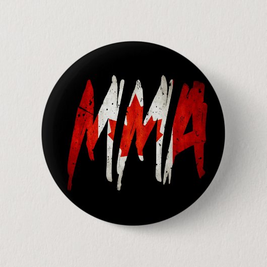 Canadese vlag MMA Ronde Button 5,7 Cm (Voorkant)