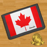 Canadese vlag mode, Canadese patriotten/sport Drievoud Portemonnee<br><div class="desc">WALLETS: Canada & Canadese vlag mode - hou van mijn land,  reiscadeaus,  opa-verjaardag,  nationale patriotten/sportfans</div>