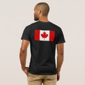 Canadese vlag nooit t-shirt (Achterkant volledig)