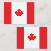 Canadese vlag notitiekaartje (Voorkant / Achterkant)