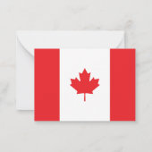 Canadese vlag notitiekaartje (Achterkant)