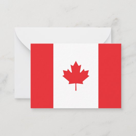 Canadese vlag notitiekaartje (Voorkant)