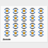 Canadese vlag Nova Scotia Ronde Sticker (Vel)