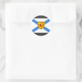 Canadese vlag Nova Scotia Ronde Sticker (Tas)