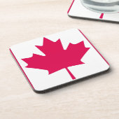 Canadese vlag onderzetter (Linkerzijde)