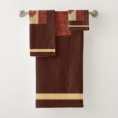 Canadese vlag op binnenste boog bad handdoek (Insitu)