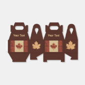 Canadese vlag op binnenste boog bedankdoosjes (Uitgevouwen)