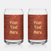 Canadese vlag op binnenste boog blikvorm glas (Achterkant)