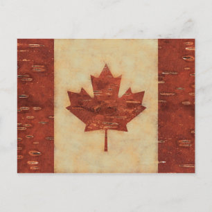 Canadese vlag op binnenste boog briefkaart