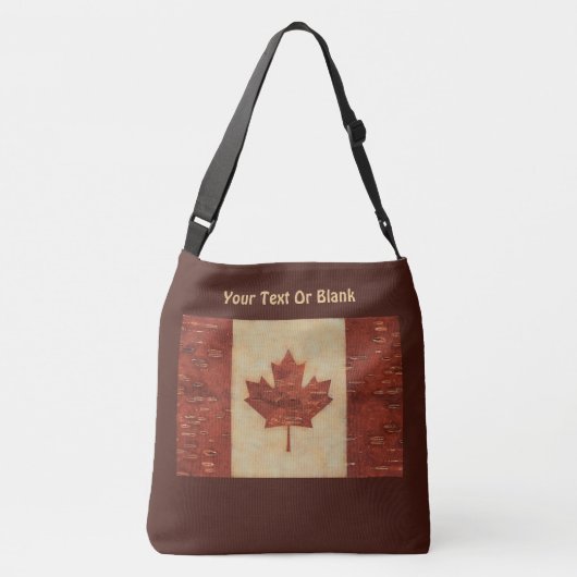 Canadese vlag op binnenste boog crossbody tas (Achterkant)