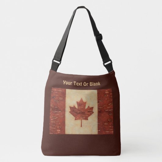 Canadese vlag op binnenste boog crossbody tas (Voorkant)