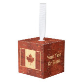 Canadese vlag op binnenste boog decoratie (Voorkant hoekig)