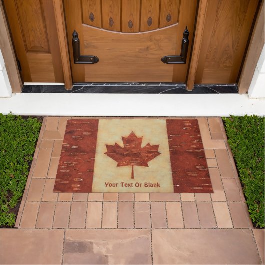 Canadese vlag op binnenste boog deurmat (Buiten)