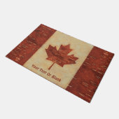 Canadese vlag op binnenste boog deurmat (Schuin)