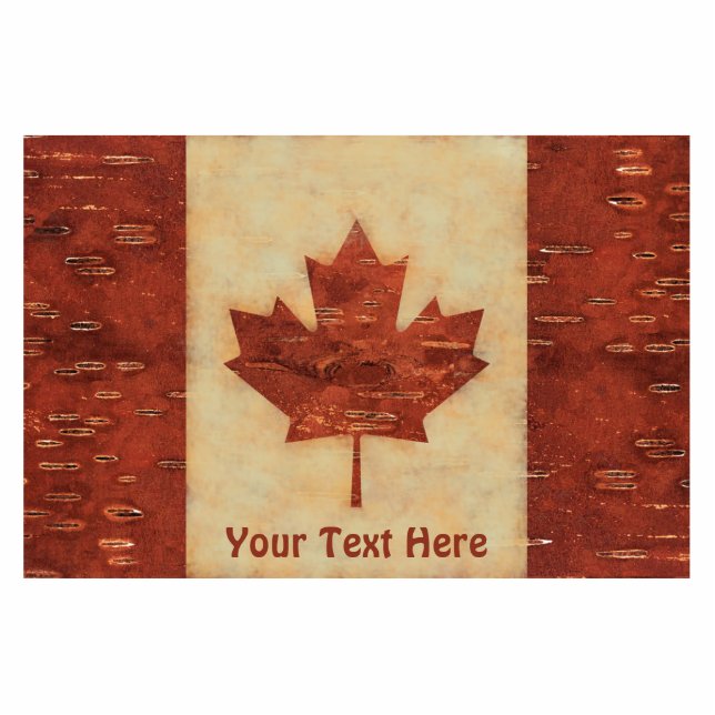 Canadese vlag op binnenste boog fotobeeldje magneet (Voorkant)