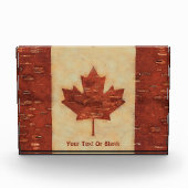 Canadese vlag op binnenste boog fotoblokken (Voorkant)