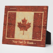 Canadese vlag op binnenste boog fotoplaat (Zijkant)