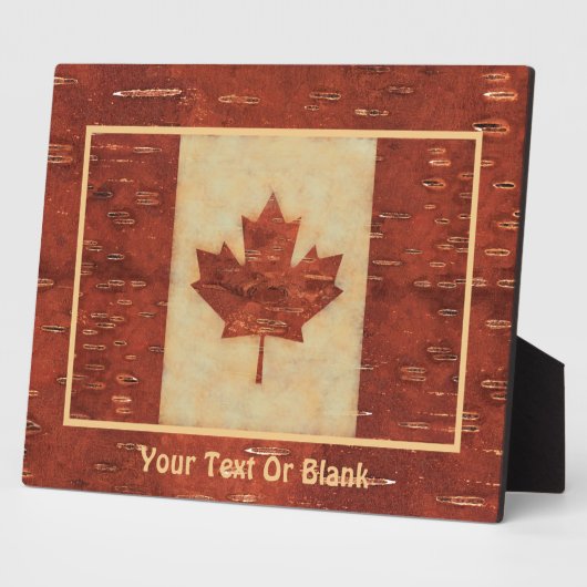 Canadese vlag op binnenste boog fotoplaat (Zijkant)